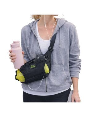Amphipod Hydration Belt with Bottle – Black/Lime